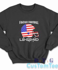 Fantasy Football Legend Sweatshirt Color Black