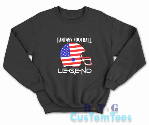Fantasy Football Legend Sweatshirt Color Black