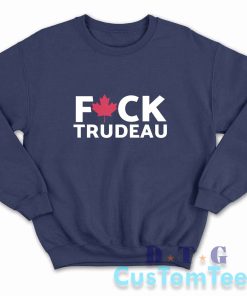 Fuck Trudeau Sweatshirt Color Navy
