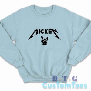 Mickey Metallica Sweatshirt Color Light Blue