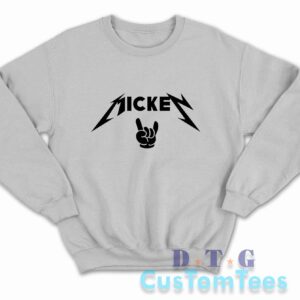 Mickey Metallica Sweatshirt Color Light Grey