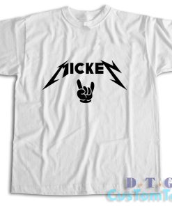 Mickey Metallica T-Shirt Color White