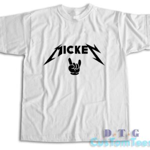 Mickey Metallica T-Shirt Color White
