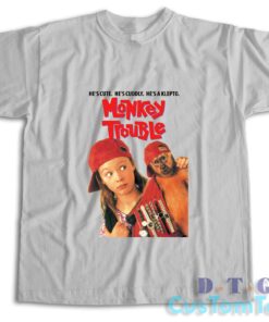 Monkey Trouble 1994 T-Shirt Color Light Grey