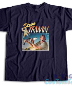 Steve Irwin Montage T-Shirt Color Navy