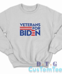 Veterans For Biden Sweatshirt Color Grey