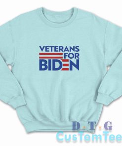 Veterans For Biden Sweatshirt Color Light Blue