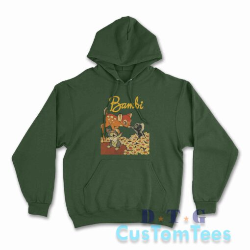 Bambi Hoodie Color Dark Green
