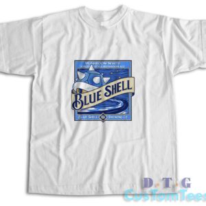Blue Shell T-Shirt Color White