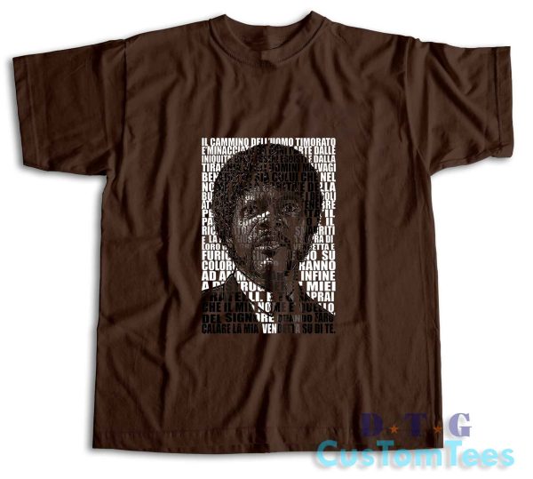 Ezechiele 25 17 T-Shirt Color Dark Brown