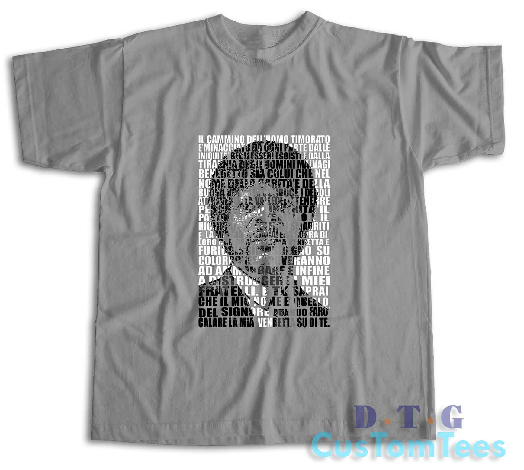 Ezechiele 25 17 T-Shirt Color Grey