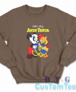 Walter Lantz Andy Panda Sweatshirt Color Brown