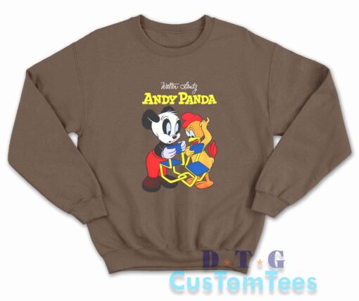 Walter Lantz Andy Panda Sweatshirt Color Brown