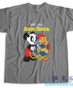 Walter Lantz Andy Panda T-Shirt Color Light Grey