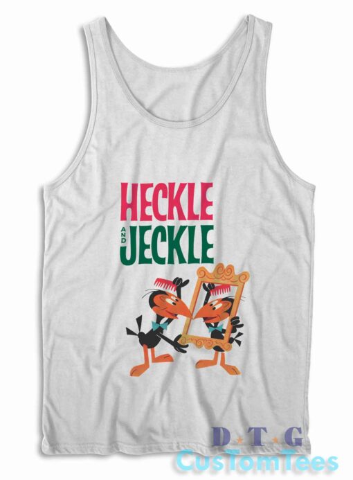Heckle And Jeckle Tank Top Color White