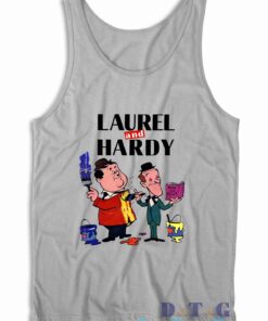 Laurel And Hardy Tank Top Color Grey