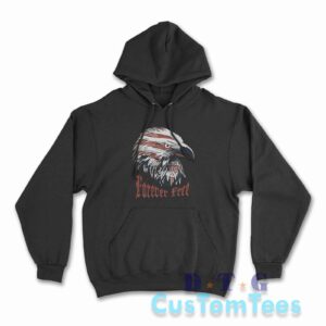 4th Of July Bald Eagle Forever Free Hoodie