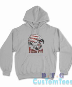 4th Of July Bald Eagle Forever Free Hoodie Color Grey