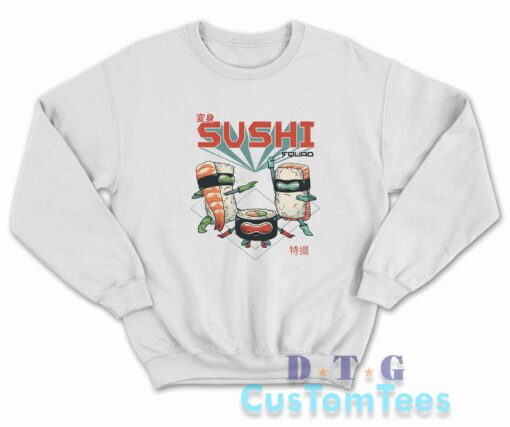 Sushi Squad Sweatshirt Color White