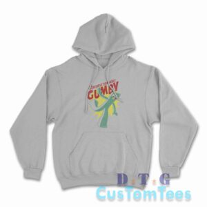 The Incredible Bendable Gumby Hoodie Color Light Grey