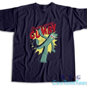 The Incredible Bendable Gumby T-Shirt Color Navy