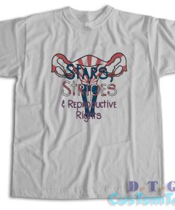 Stars Stripes Reproductive Rights T-Shirt Color Light Grey