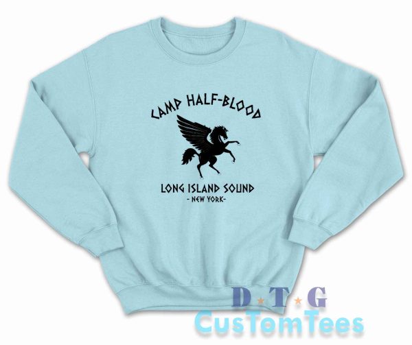 Camp Half Blood Sweatshirt Color Light Blue