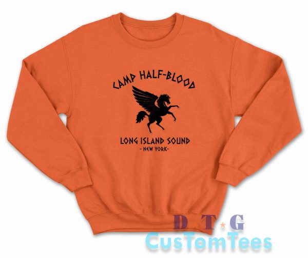 Camp Half Blood Sweatshirt Color Orange