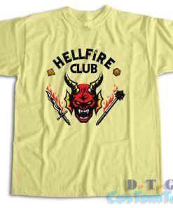 Hellfire Club Stranger Things T-Shirt Color Cream