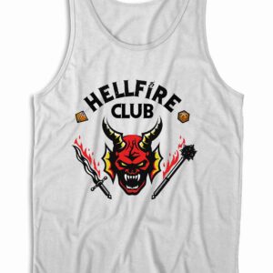 Hellfire Club Stranger Things Tank Top Color White
