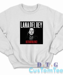 Lana Del Rey Ultraviolence Sweatshirt Color White