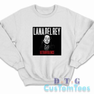 Lana Del Rey Ultraviolence Sweatshirt Color White