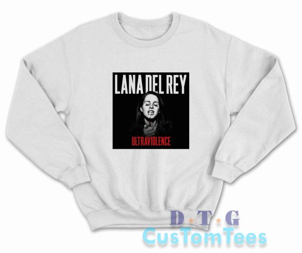 Lana Del Rey Ultraviolence Sweatshirt Color White