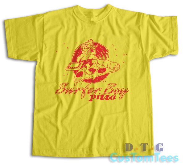 Surfer Boy Pizza T-Shirt