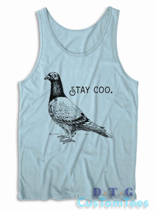Stay Coo Tank Top Color Light Blue