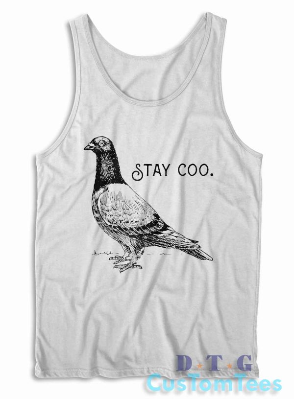 Stay Coo Tank Top Color White