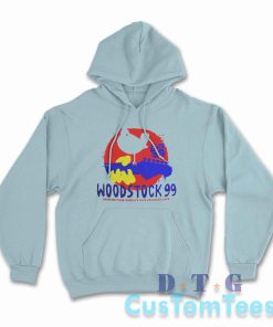 Woodstock 99 Hoodie Color Light Blue