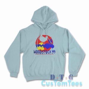 Woodstock 99 Hoodie Color Light Blue