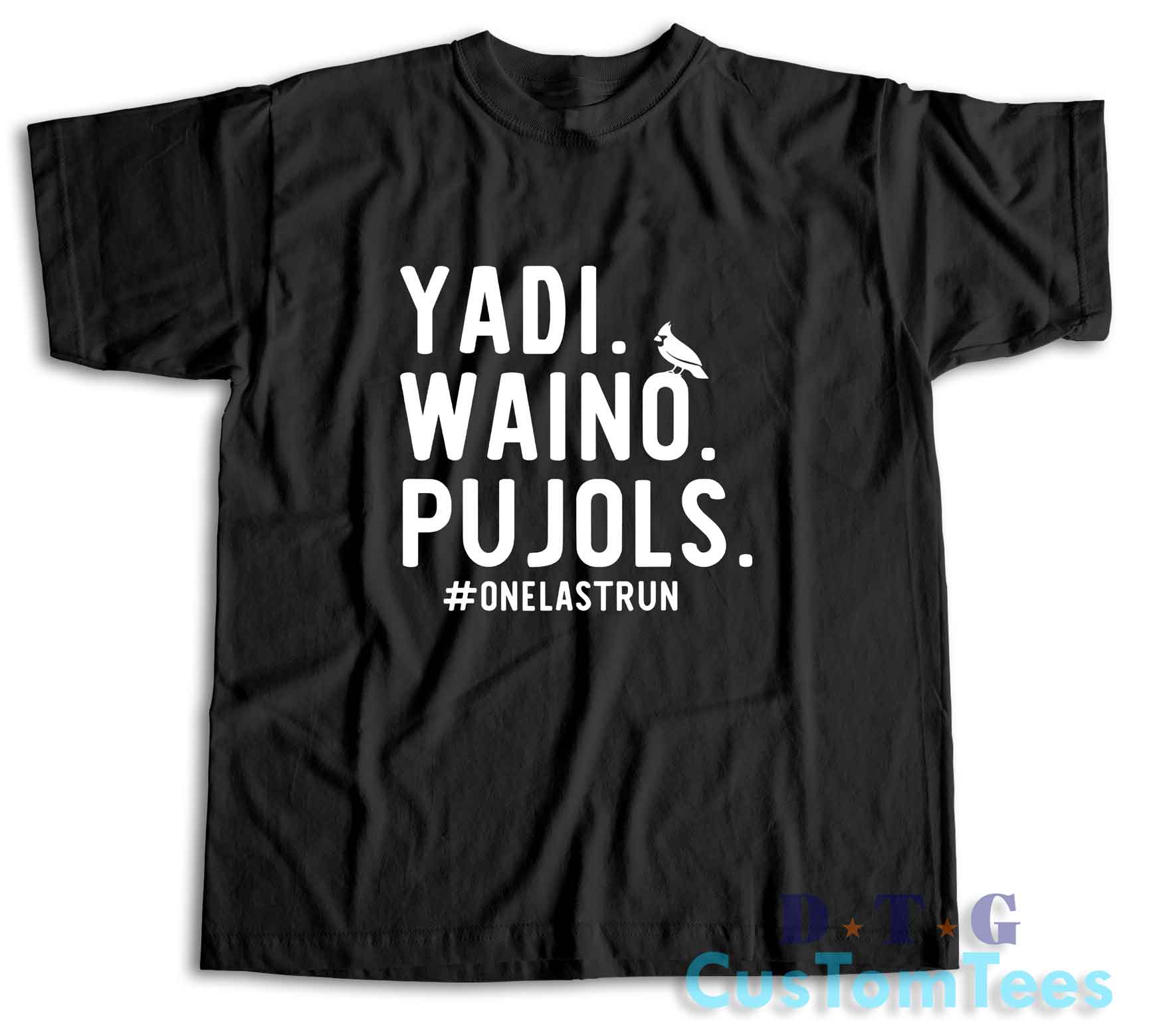 Yadi Waino Pujols T-Shirt Color Black