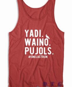 Yadi Waino Pujols Tank Top Color Red