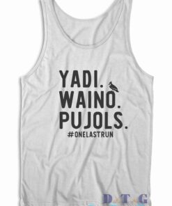Yadi Waino Pujols Tank Top Color White