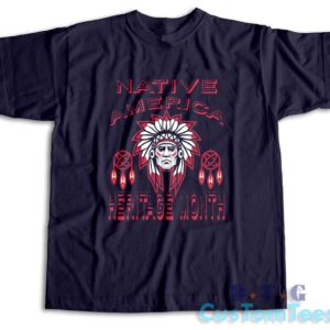 Native American Heritage Month T-Shirt Color Navy