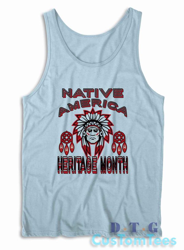 Native American Heritage Month Tank Top Color Light Blue