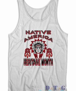 Native American Heritage Month Tank Top Color White