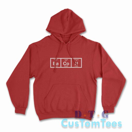 Bacon Hoodie Color Red