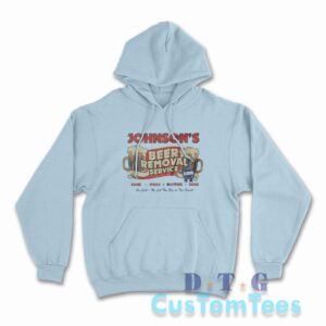 Beer Removal Service Hoodie Color Light Blue
