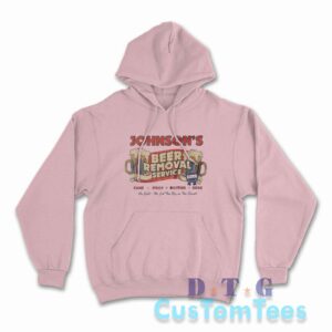 Beer Removal Service Hoodie Color Pink