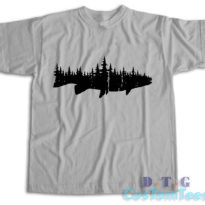 Fish and Forest T-Shirt Color Grey