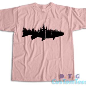 Fish and Forest T-Shirt Color Pink