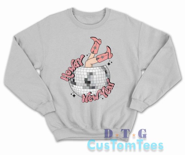 Howdy New Year Sweatshirt Color Grey